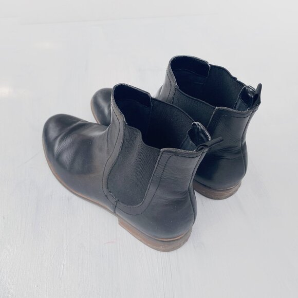 Black Leather Dolce Vita Coraline Chelsea Boots - Picture 5 of 9